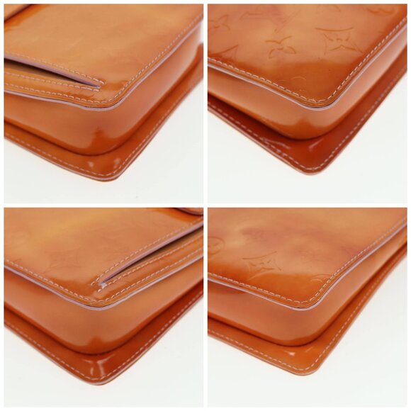 LOUIS VUITTON Monogram Vernis Motto Pouch Marshmallow Pink - Picture 16 of 16